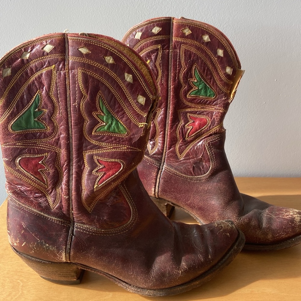 Vintage ACME Shorty Western boots Size 8.5